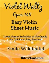 Cover Violet Waltz Opus 148 Easy Violin Sheet Music