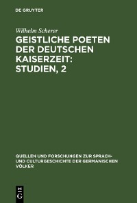 Cover Geistliche Poeten der deutschen Kaiserzeit : Studien, 2