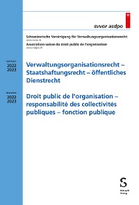 Cover Verwaltungsorganisationsrecht - Staatshaftungsrecht - öffentliches Dienstrecht Droit public de l'organisation - responsabilité des collectivités publiques - fonction publique