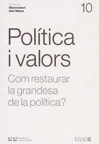 Cover Política i valors