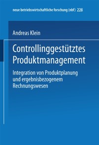Cover Controllinggestütztes Produktmanagement