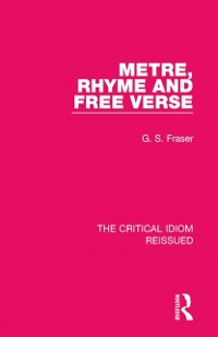 Cover Metre, Rhyme and Free Verse