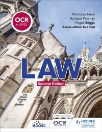 Cover OCR A Level Law Second Edition