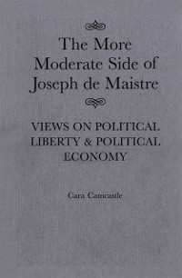 Cover More Moderate Side of Joseph de Maistre