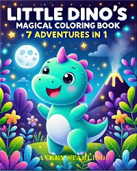 Cover Little Dino's Magical PDF Coloring Book