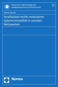 Cover Strafbarkeit rechts motivierter Cyberkriminalität in sozialen Netzwerken