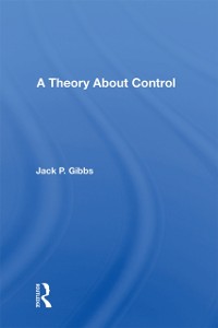 Cover A Theory About Control