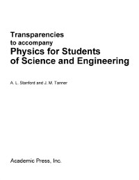Cover Physics for Students of Science and Engineering