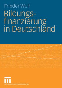 Cover Bildungsfinanzierung in Deutschland