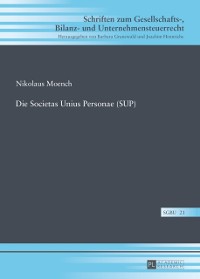Cover Die Societas Unius Personae (SUP)