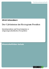 Cover Der Calvinismus im Herzogtum Preußen