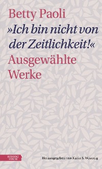 Cover "Ich bin nicht von der Zeitlichkeit"