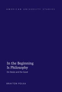 Cover In the Beginning Is Philosophy