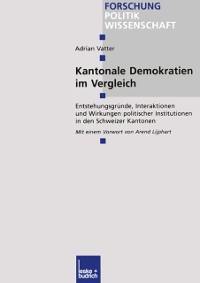 Cover Kantonale Demokratien im Vergleich