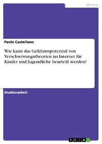 Cover Wie kann das Gefahrenpotential von Verschwörungstheorien im Internet für Kinder und Jugendliche beurteilt werden?