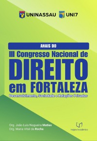 Cover Anais Do Iii Congresso Nacional De Direito Em Fortaleza