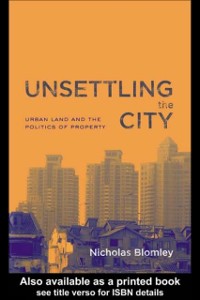 Cover Unsettling the City