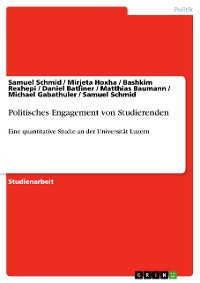 Cover Politisches Engagement von Studierenden