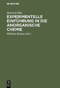 Cover Experimentelle Einführung in die anorganische Chemie