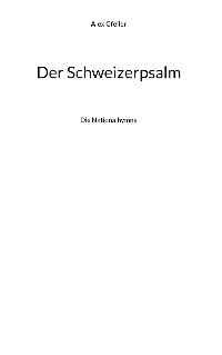 Cover Der Schweizerpsalm