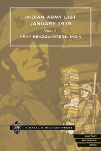 Cover Indian Army List January 1919 - Volume 1