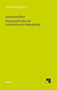 Cover Preisschrift über die Fortschritte der Metaphysik