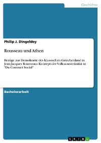 Cover Rousseau und Athen