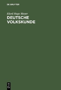 Cover Deutsche Volkskunde