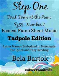 Cover Step One First Term at the Piano Sz53 Number 1 Easiest Piano Sheet Music