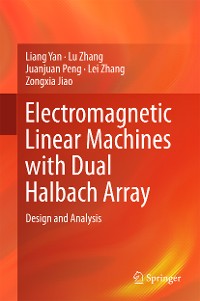 Cover Electromagnetic Linear Machines with Dual Halbach Array