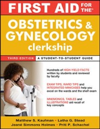 Cover First Aid for the Obstetrics and Gynecology Clerkship, Third Edition