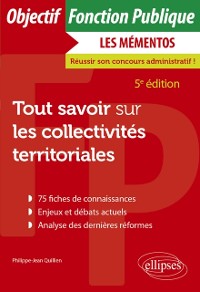 Cover Tout savoir sur les collectivités territoriales