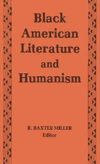 Cover Black American Literature and Humanism