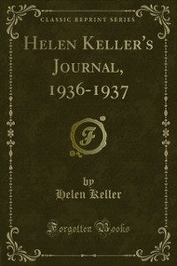 Cover Helen Keller's Journal, 1936-1937