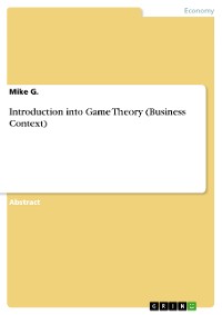 Cover Introduction into Game Theory (Business Context)