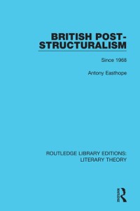 Cover British Post-Structuralism