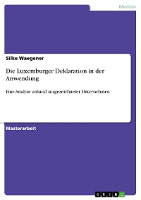 Cover Die Luxemburger Deklaration in der Anwendung