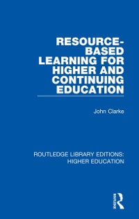 Cover Resource-Based Learning for Higher and Continuing Education