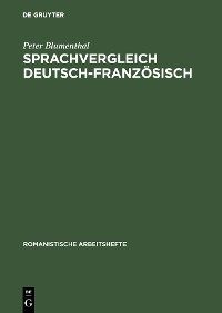 Cover Sprachvergleich Deutsch-Französisch