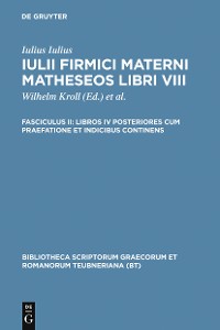 Cover Libros IV posteriores cum praefatione et indicibus continens