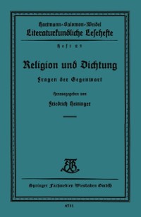 Cover Religion und Dichtung