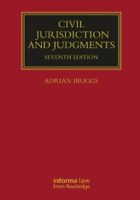 Cover Civil Jurisdiction and Judgments