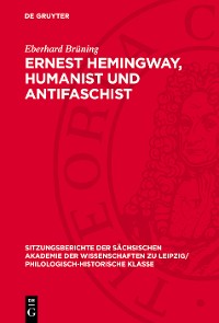 Cover Ernest Hemingway, Humanist und Antifaschist