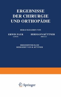 Cover Ergebnisse der Chirurgie und Orthopädie