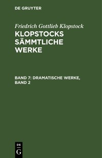 Cover Dramatische Werke, Band 2