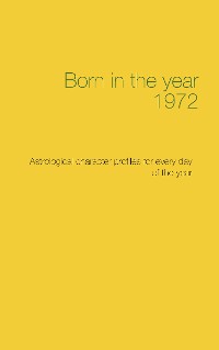Cover Born in the year 1972