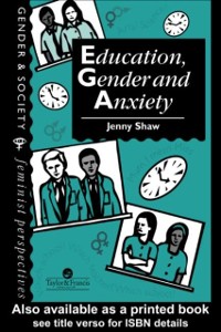 Cover Education, Gender And Anxiety
