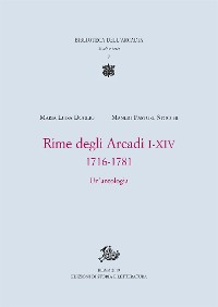 Cover Rime degli Arcadi I-XIV, 1716-1781