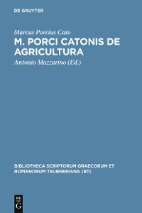 Cover M. Porci Catonis de agri cultura