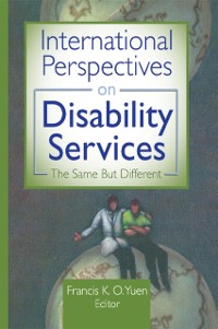Cover International Perspectives on Disability Services